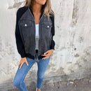 Jaqueta em Suede e Jeans Zairan®