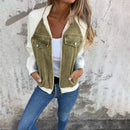 Jaqueta em Suede e Jeans Zairan®