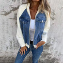 Jaqueta em Suede e Jeans Zairan®