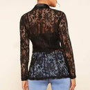 Blazer com Lapela em Renda Sion®