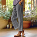 Calça em Linho Amaro