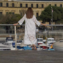 Vestido Midi em Renda