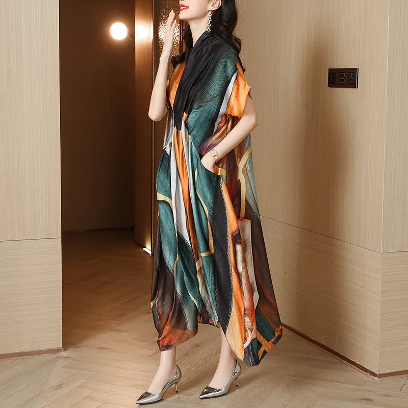 Vestido em Seda Ryad®