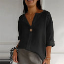 Camisa Amarô® em Linho de Algodão Gola Mandarin