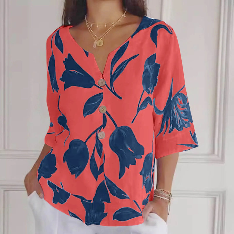 Camisa em Linho Flora