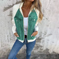 Jaqueta em Suede e Jeans Zairan®