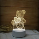 Abajur Led Holograma 3D Ilusion