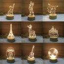 Abajur Led Holograma 3D Ilusion