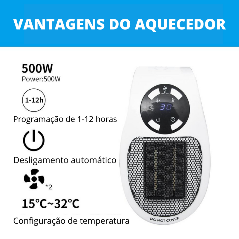 Aquecedor Portátil MaxHeat ™ 110-220v